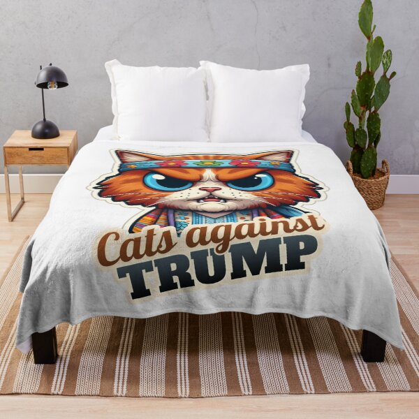 Item preview, Hippie Cat against Trump designed and sold by ThisDress.