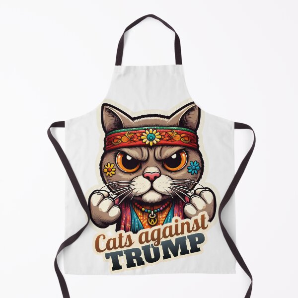 Item preview, Hippie Cat against Trump designed and sold by ThisDress.
