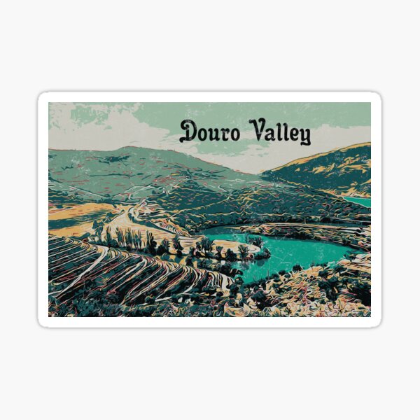 Item preview, Vibrant Douro Valley Illustration designed and sold by Lemomo-artworks.