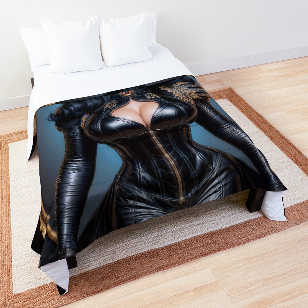 The Dragon Queen Travenista Usela Captivating AI Concept Art by Xzendor7 Decorative Comforter