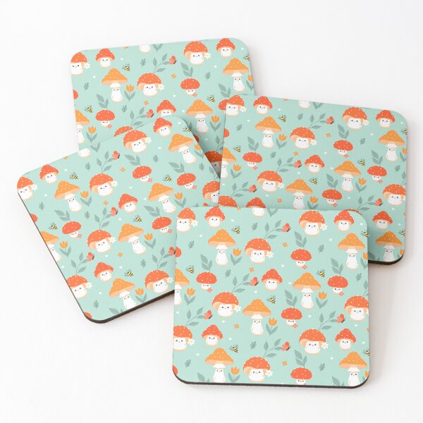 Item preview,  pattern with cute fly agarics designed and sold by burbura.