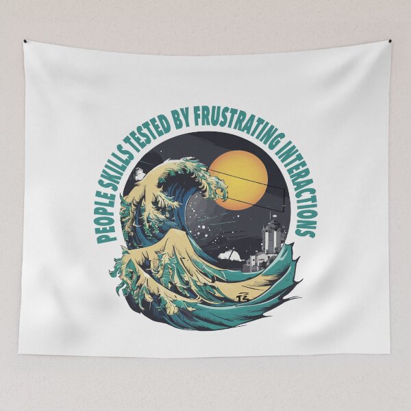 Item preview, Funny People skills tested by frustrating interactions T-Shirt designed and sold by Dinsigne.