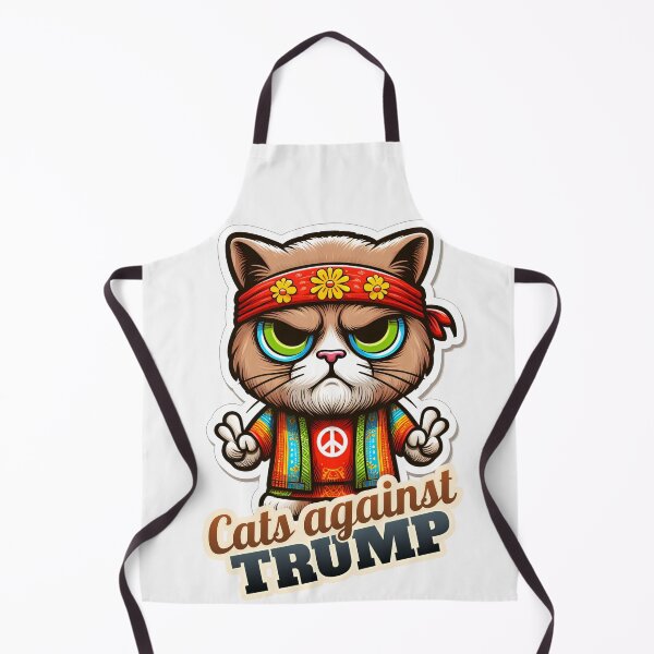 Item preview, Hippie Cat against Trump designed and sold by ThisDress.