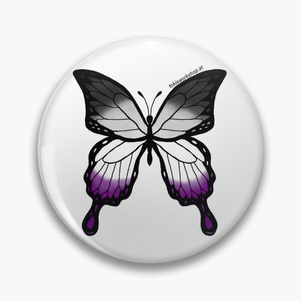 Item preview, Asexual Pride Butterfly designed and sold by Toki's Workshop.