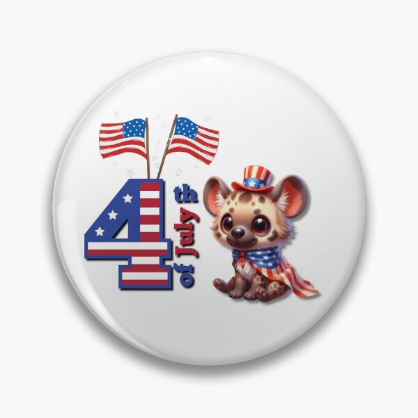 Item preview, funny little hyena for 4th of july designed and sold by Lunaawga.