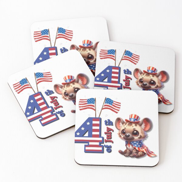 Item preview, funny little hyena for 4th of july designed and sold by Lunaawga.