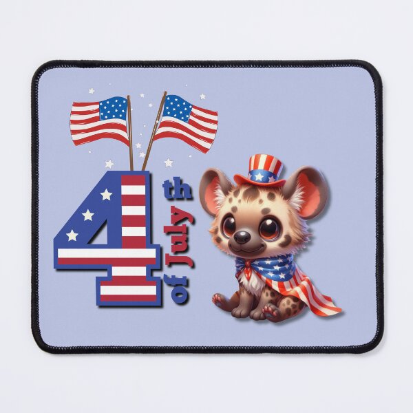 Item preview, funny little hyena for 4th of july designed and sold by Lunaawga.