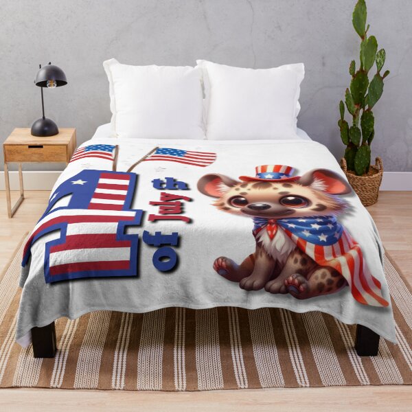 Item preview, funny little hyena for 4th of july designed and sold by Lunaawga.