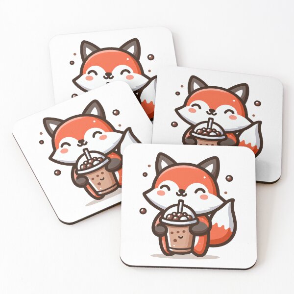 Item preview, Fox boba tea - Boba Delight designed and sold by Digital Dreams Arts.