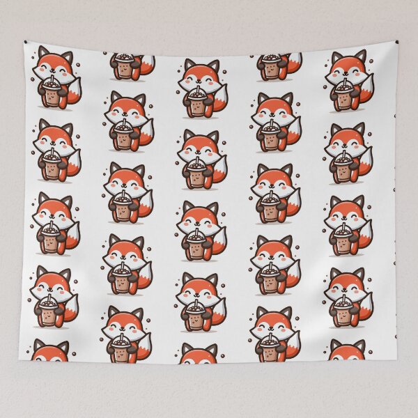 Item preview, Fox boba tea - Boba Delight designed and sold by Digital Dreams Arts.
