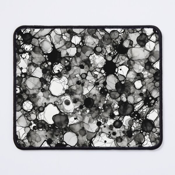 Item preview, Abstract Black & White Alcohol Ink Pattern Monochrome designed and sold by ShaViArt.
