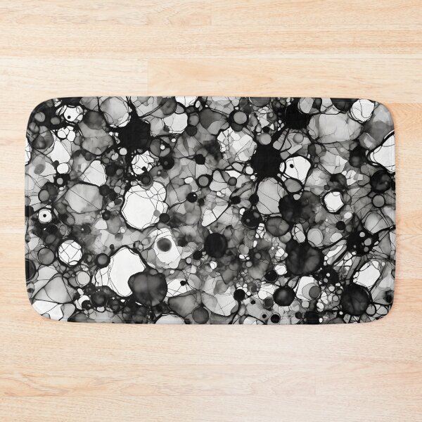 Item preview, Abstract Black & White Alcohol Ink Pattern Monochrome designed and sold by ShaViArt.