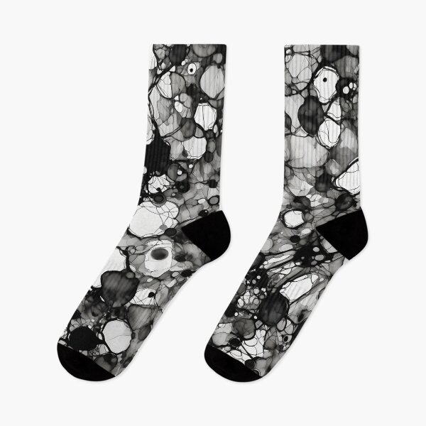 Item preview, Abstract Black & White Alcohol Ink Pattern Monochrome designed and sold by ShaViArt.