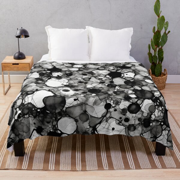 Item preview, Abstract Black & White Alcohol Ink Pattern Monochrome designed and sold by ShaViArt.