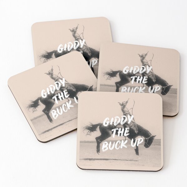 Item preview, Giddy The Buck Up Cowgirl designed and sold by horsegirlgoods.