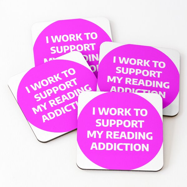 Item preview, Work To Support My Reading Addiction Pink designed and sold by stevenbrian698.