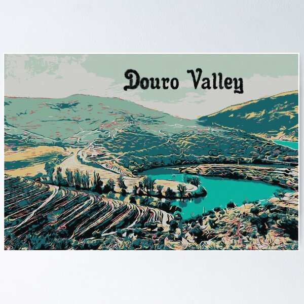 Item preview, Vibrant Douro Valley Illustration designed and sold by Lemomo-artworks.
