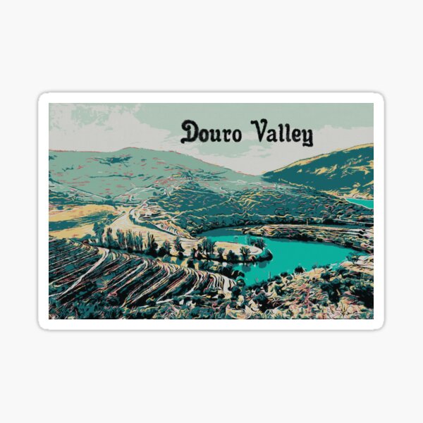 Item preview, Vibrant Douro Valley Illustration designed and sold by Lemomo-artworks.