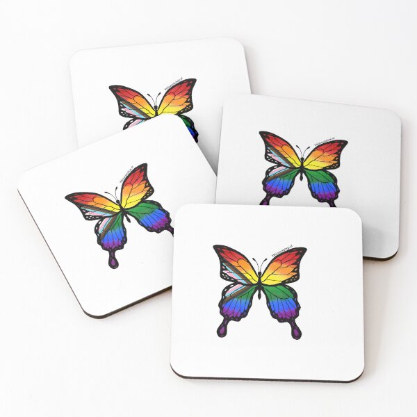 Item preview, Progress Pride Butterfly designed and sold by Toki's Workshop.