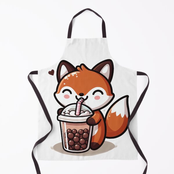 Item preview, Fox boba tea - Kawaii Boba Tea designed and sold by Digital Dreams Arts.