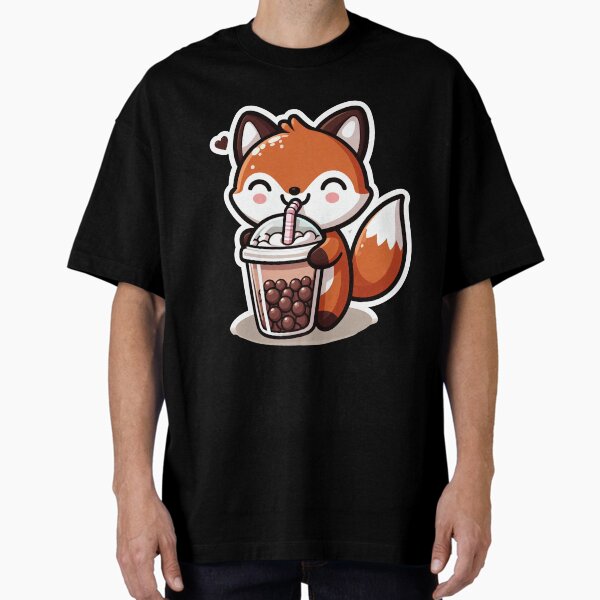 Item preview, Fox boba tea - Kawaii Boba Tea designed and sold by Digital Dreams Arts.