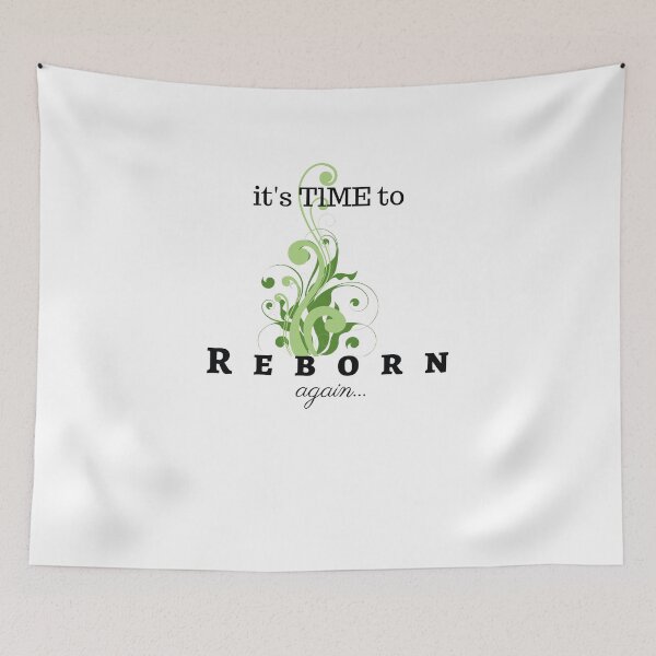 Item preview, It's time to reborn again typography design  designed and sold by ArtfulGallery1.