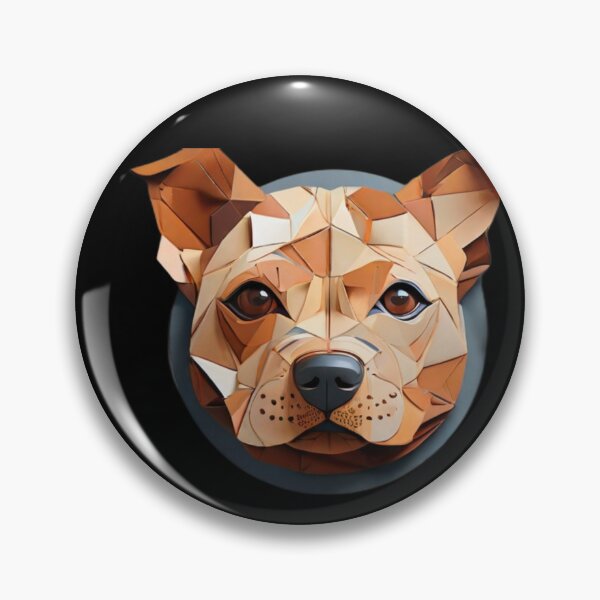 Item preview, Geometric Canine: Minimalist Paper-Cut Staffordshire designed and sold by products4urduke.