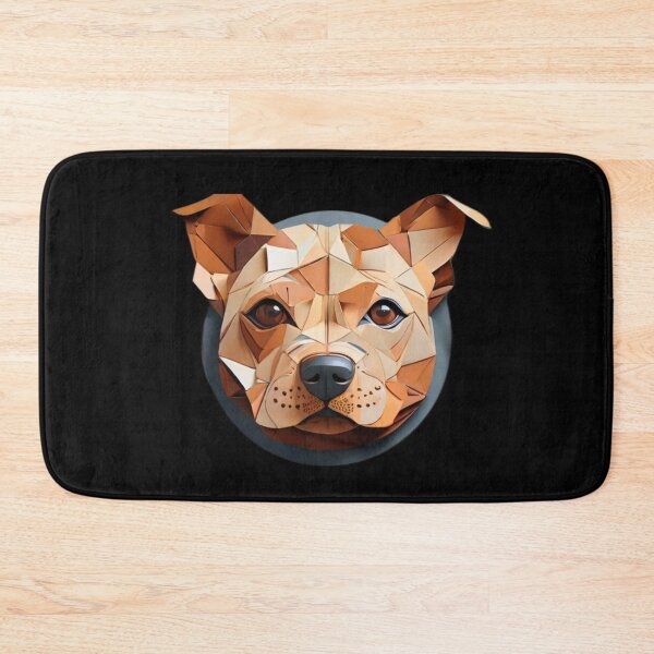 Item preview, Geometric Canine: Minimalist Paper-Cut Staffordshire designed and sold by products4urduke.