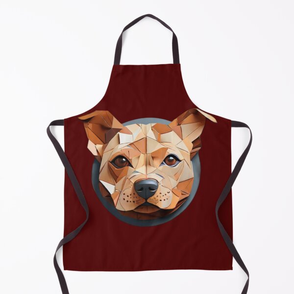 Item preview, Geometric Canine: Minimalist Paper-Cut Staffordshire designed and sold by products4urduke.