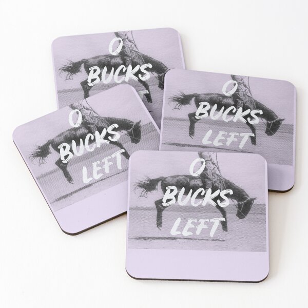 Item preview, 0 Bucks Left Cowgirl designed and sold by horsegirlgoods.