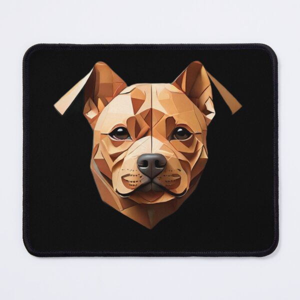 Item preview, Geometric Canine: Minimalist Paper-Cut Staffordshire designed and sold by products4urduke.