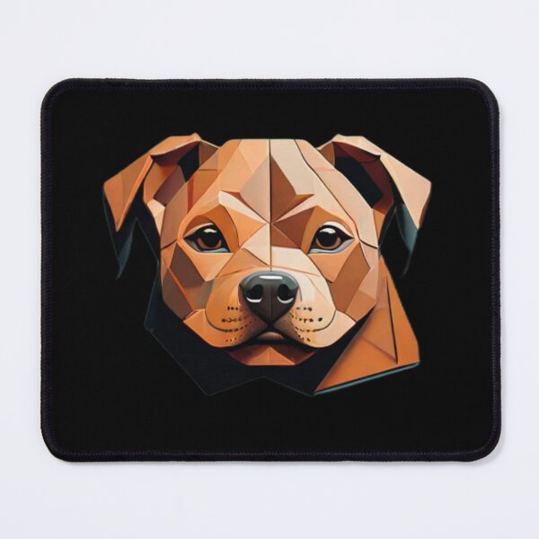 Item preview, Geometric Canine: Minimalist Paper-Cut Staffordshire designed and sold by products4urduke.