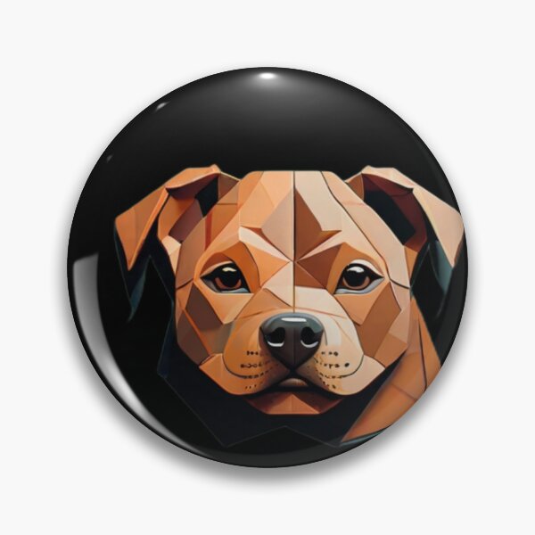 Item preview, Geometric Canine: Minimalist Paper-Cut Staffordshire designed and sold by products4urduke.