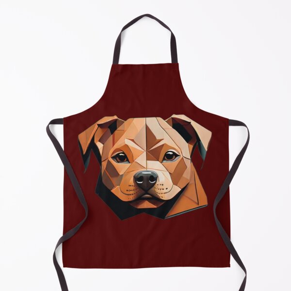 Item preview, Geometric Canine: Minimalist Paper-Cut Staffordshire designed and sold by products4urduke.