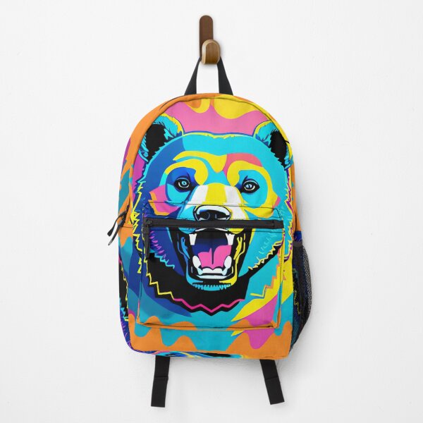 Item preview, Modern Abstract Pop Art Style Laughing Bear Drawing designed and sold by thejoyker1986.