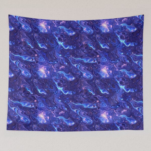 Item preview, Dark Blue Galaxy, Liquid, Seamless Pattern designed and sold by patternicco.