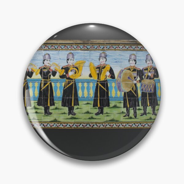 Item preview, Brass Band Persian Tiles - Golestan Palace designed and sold by ColourfulNomad.