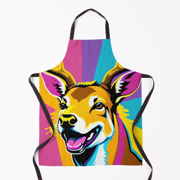 Item preview, Modern Abstract Pop Art Style Laughing Deer Drawing designed and sold by thejoyker1986.