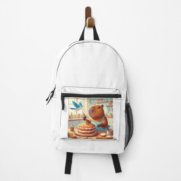 Item preview, Capybara Baker with Blue Bird6 designed and sold by Capybara Art Lover.