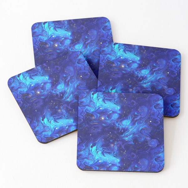 Item preview, Dark Blue Galaxy, Liquid, Seamless Pattern designed and sold by patternicco.