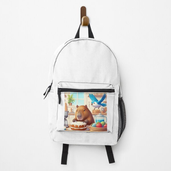 Item preview, Capybara Baker with Blue Bird7 designed and sold by Capybara Art Lover.