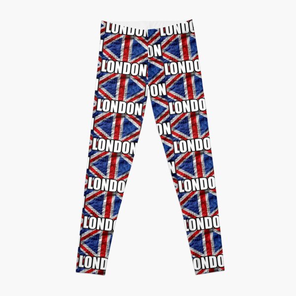Girl's Cute Union Jack UK Flag Patch Printed Leggings Size 5 12 Years -   Canada