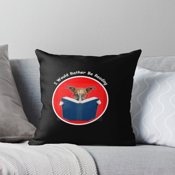 Item preview, Dog Reading Book - I Would Rather be Reading designed and sold by WhiteGothic.