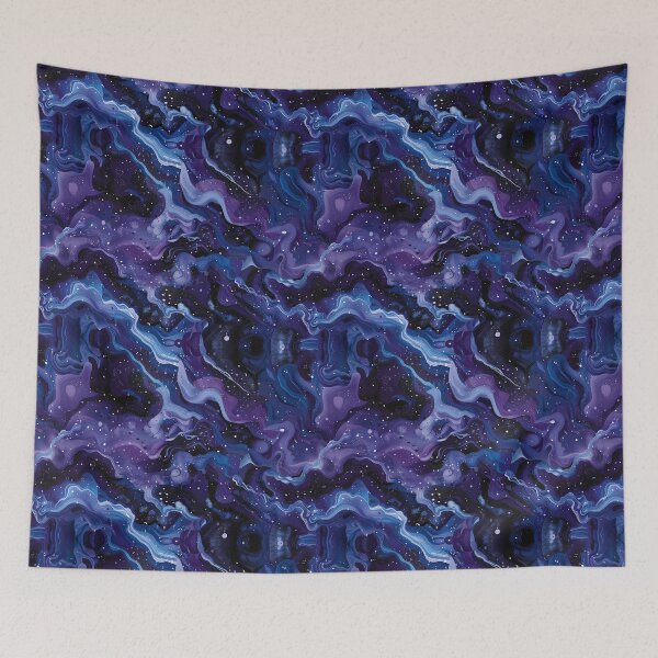 Item preview, Dark Blue Galaxy, Liquid, Seamless Pattern designed and sold by patternicco.