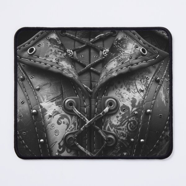 Item preview, Steampunk corset texture laced in black leather designed and sold by Fantasyplus.