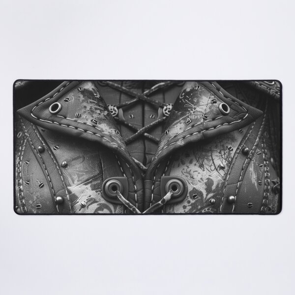 Item preview, Steampunk corset texture laced in black leather designed and sold by Fantasyplus.