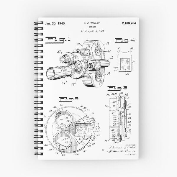 Item preview, Camera 1940 Vintage Patent Art White Background designed and sold by Peek-Designs.