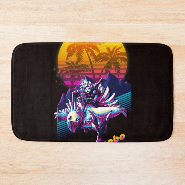 Item preview, Cloud Chocobo Riding 80s Retrowave Final Fantasy 7 designed and sold by CharlotLemaitre.