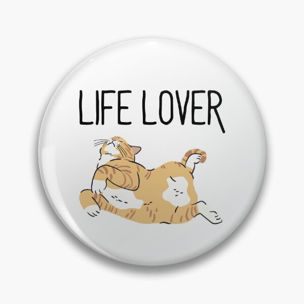 Item preview, Life lover, cute ginger cat loving life designed and sold by BritishDelights.