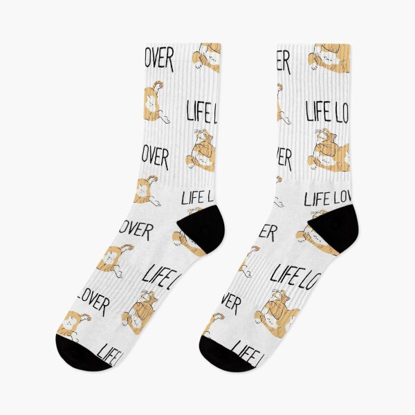 Item preview, Life lover, cute ginger cat loving life designed and sold by BritishDelights.